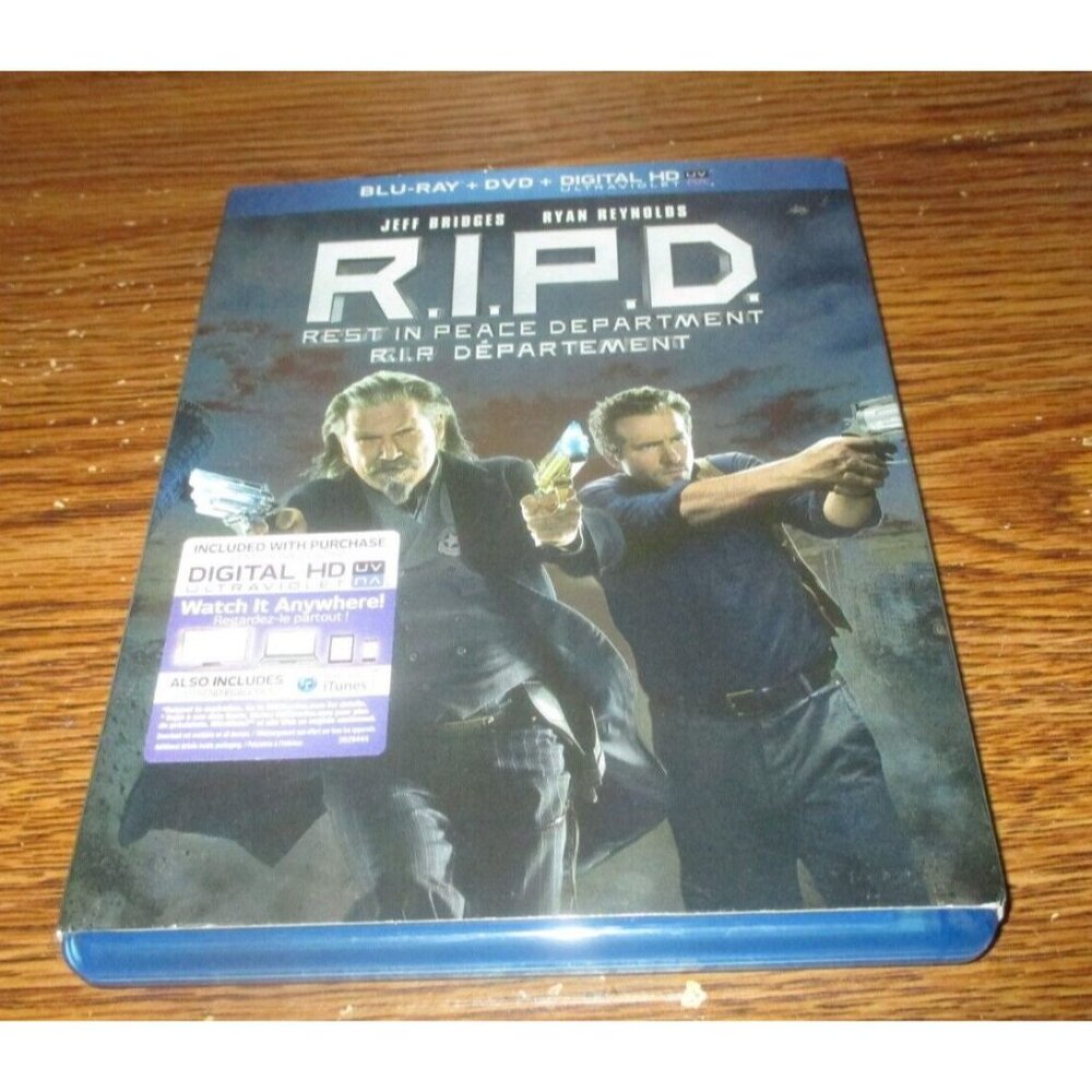 R.I.P.D. Rest in Peace Department (Blu-ray/DVD, 2013, 2-Disc Set) w/ slip cover
